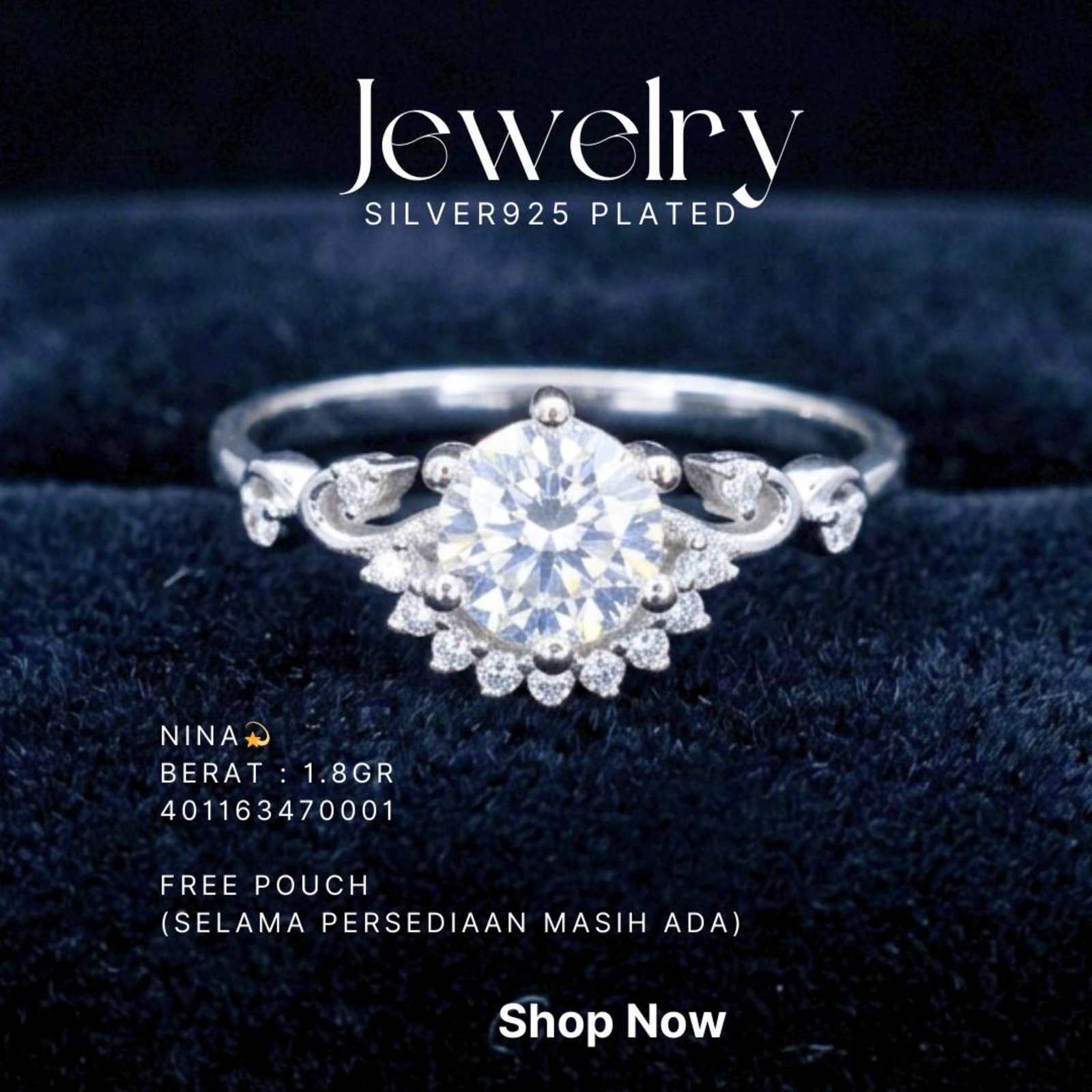 PERHIASAN PERAK - CINCIN A001