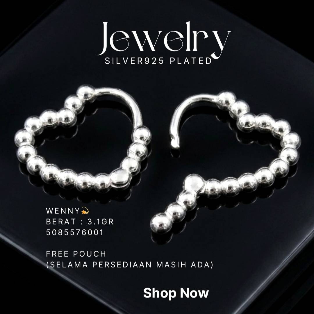 PERHIASAN PERAK - ANTING A017