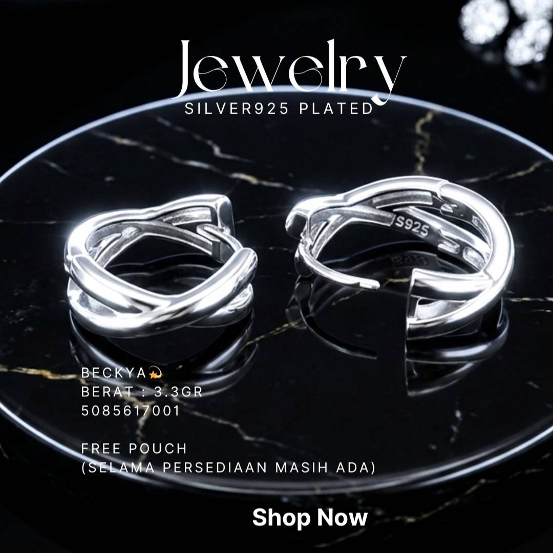 PERHIASAN PERAK - ANTING A019