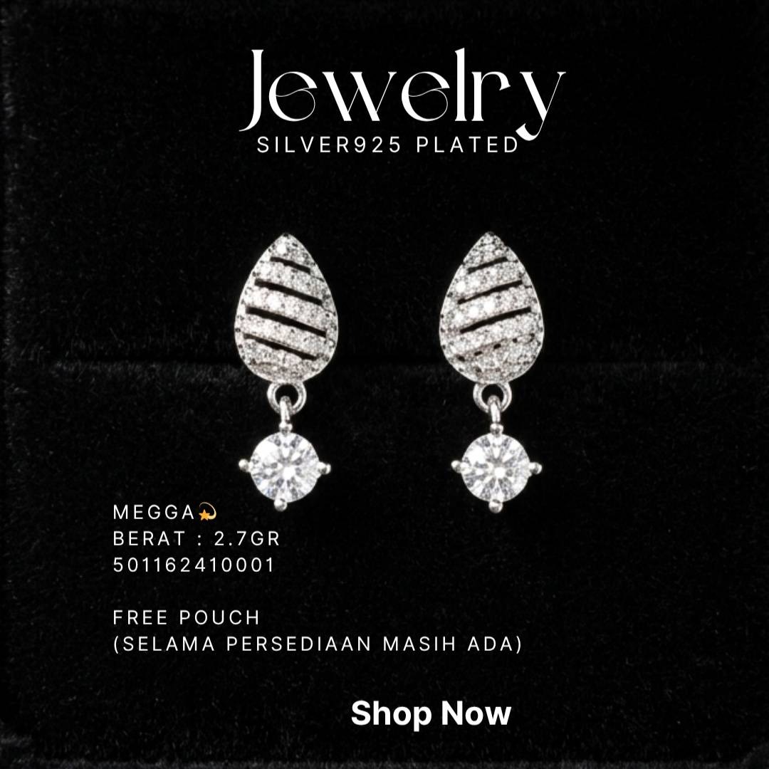 PERHIASAN PERAK - ANTING A053