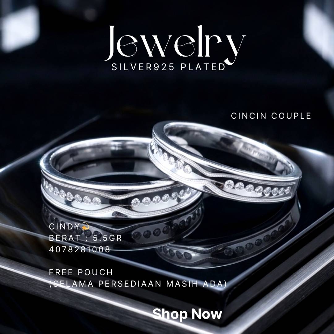 PERHIASAN PERAK - CINCIN COUPLE A062