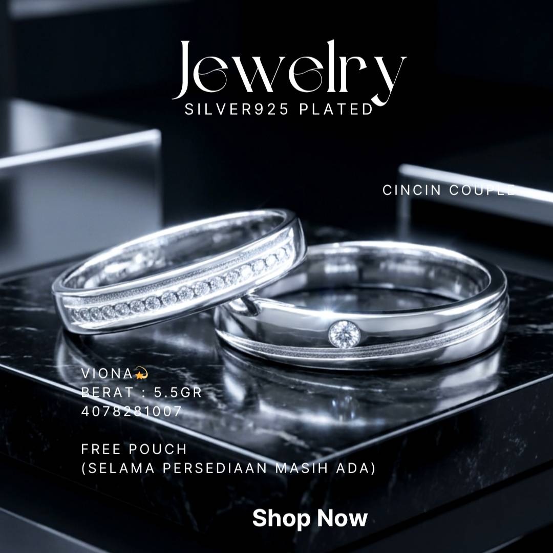 PERHIASAN PERAK - CINCIN COUPLE A063