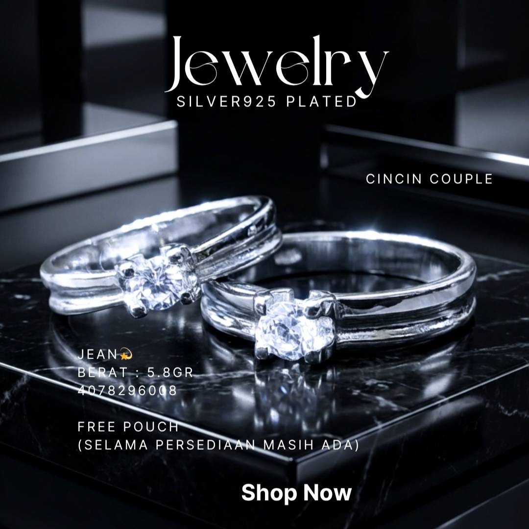 PERHIASAN PERAK - CINCIN COUPLE A065