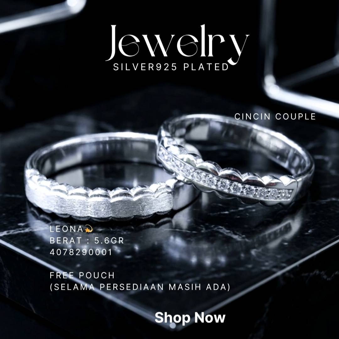PERHIASAN PERAK - CINCIN COUPLE A066
