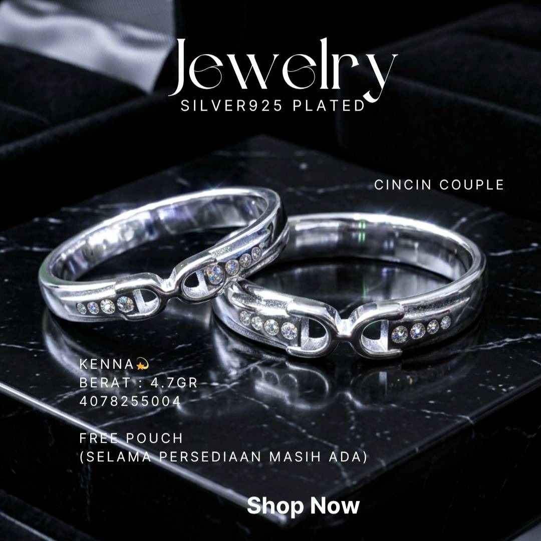 PERHIASAN PERAK - CINCIN COUPLE A067