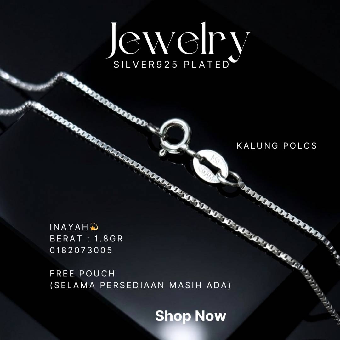PERHIASAN PERAK - KALUNG POLOS A098
