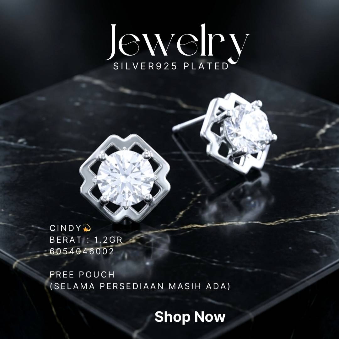 PERHIASAN PERAK - ANTING SIMPLE A133