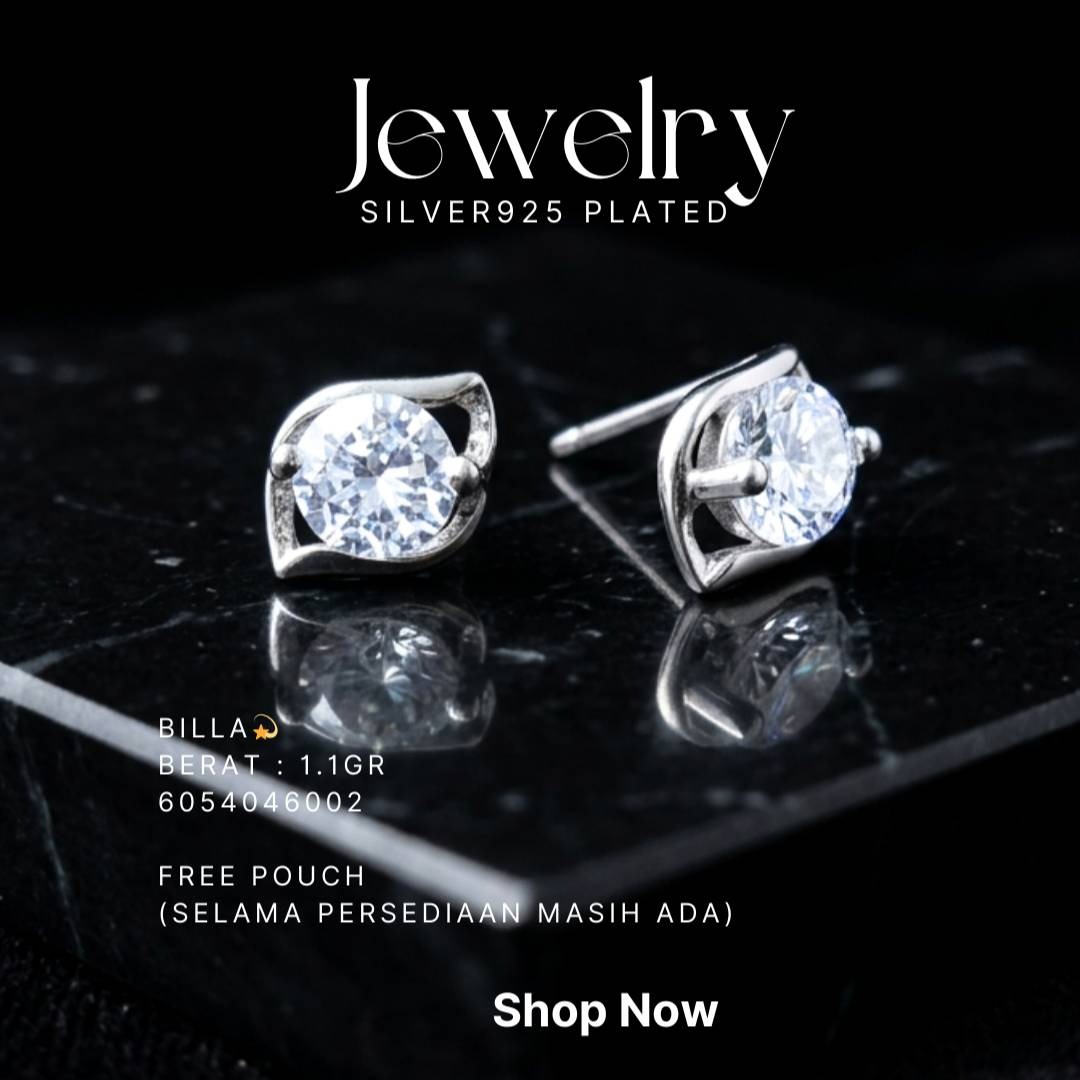 PERHIASAN PERAK - ANTING SIMPLE A134