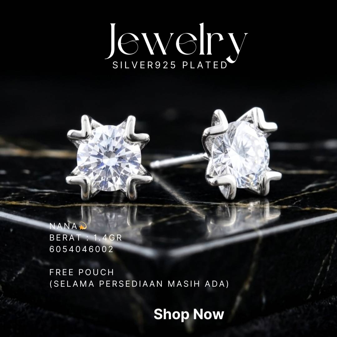 PERHIASAN PERAK - ANTING SIMPLE A136