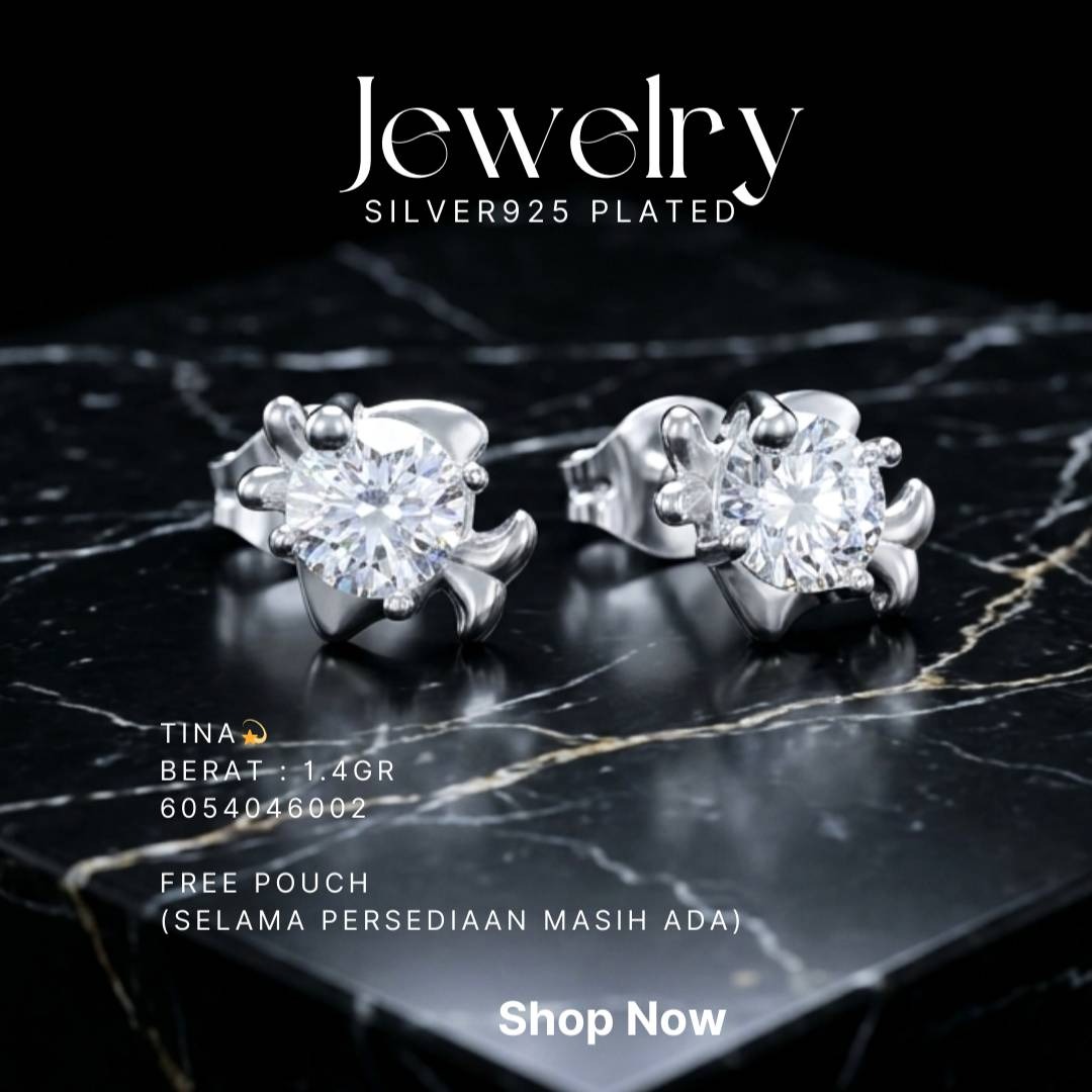 PERHIASAN PERAK - ANTING SIMPLE A137