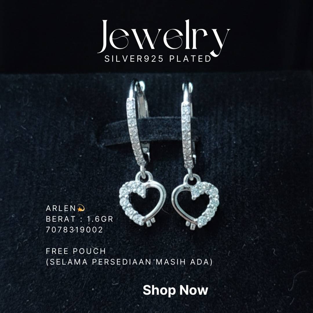 PERHIASAN PERAK - ANTING A244