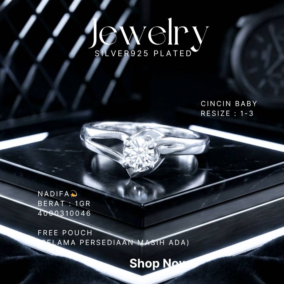 PERHIASAN PERAK - CINCIN BAYI A318