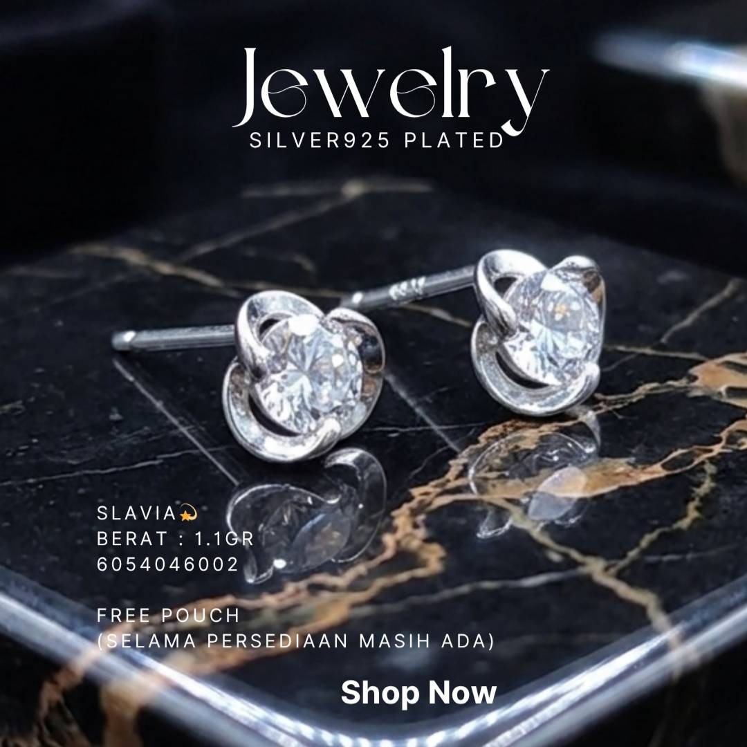 PERHIASAN PERAK - ANTING SIMPLE A337