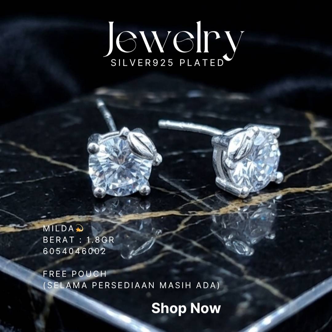 PERHIASAN PERAK - ANTING SIMPLE A338