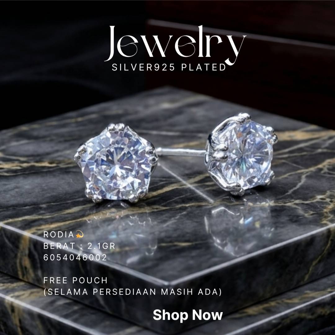 PERHIASAN PERAK - ANTING SIMPLE A340