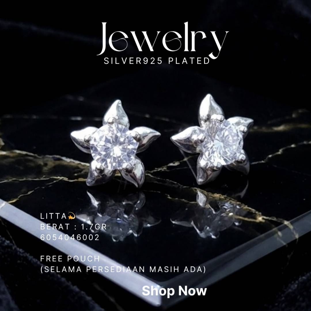 PERHIASAN PERAK - ANTING SIMPLE A341