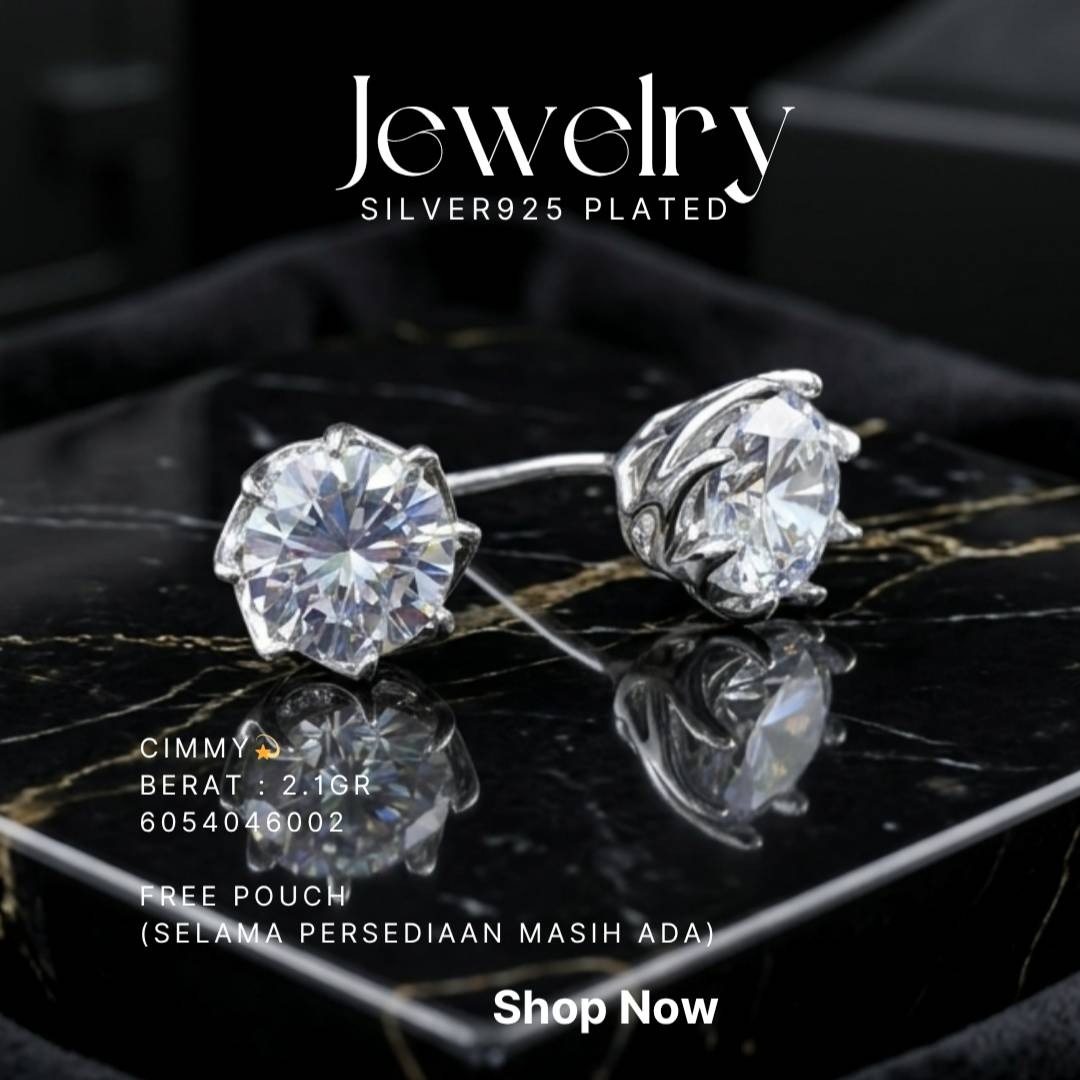 PERHIASAN PERAK - ANTING SIMPLE A342