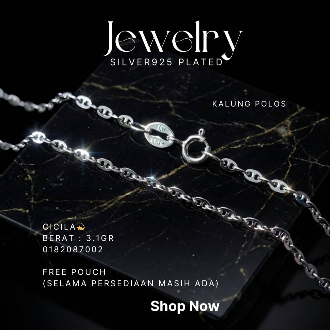 PERHIASAN PERAK - KALUNG POLOS A407