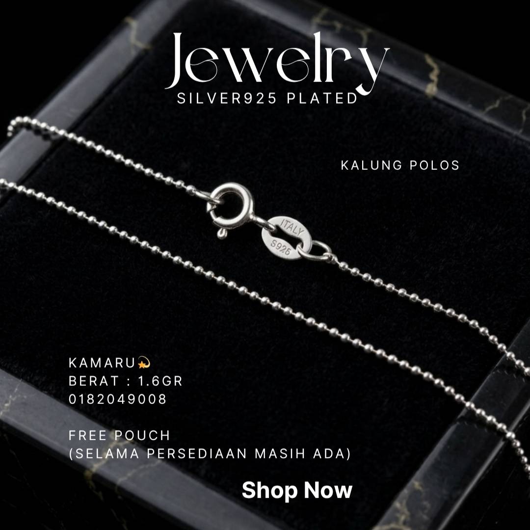PERHIASAN PERAK - KALUNG POLOS A408