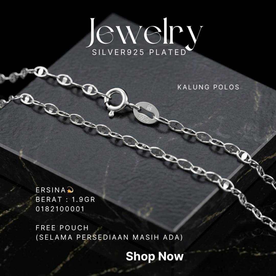 PERHIASAN PERAK - KALUNG POLOS A409