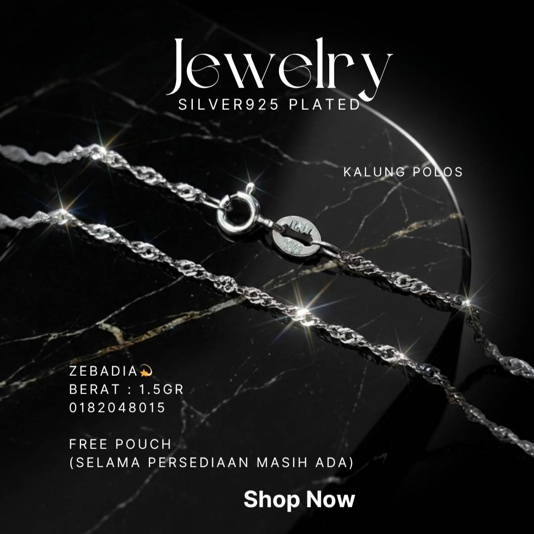 PERHIASAN PERAK - KALUNG POLOS A411