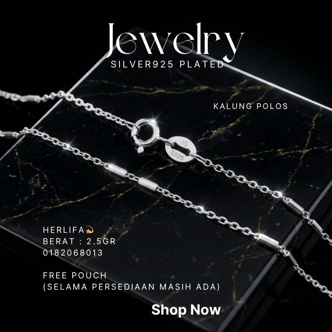 PERHIASAN PERAK - KALUNG POLOS A412