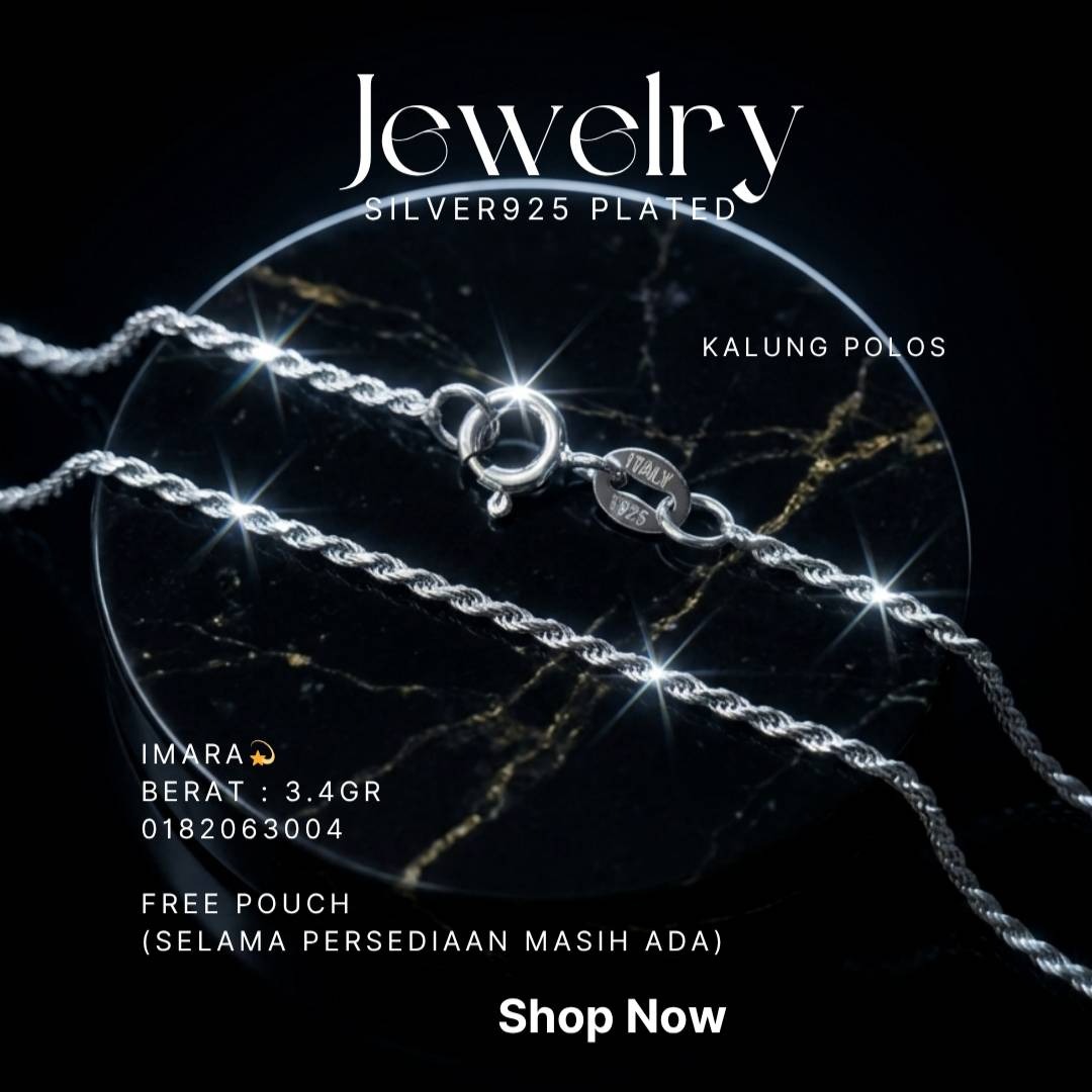 PERHIASAN PERAK - KALUNG POLOS A415