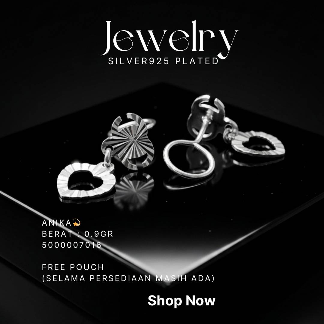 PERHIASAN PERAK - ANTING TOGE A423