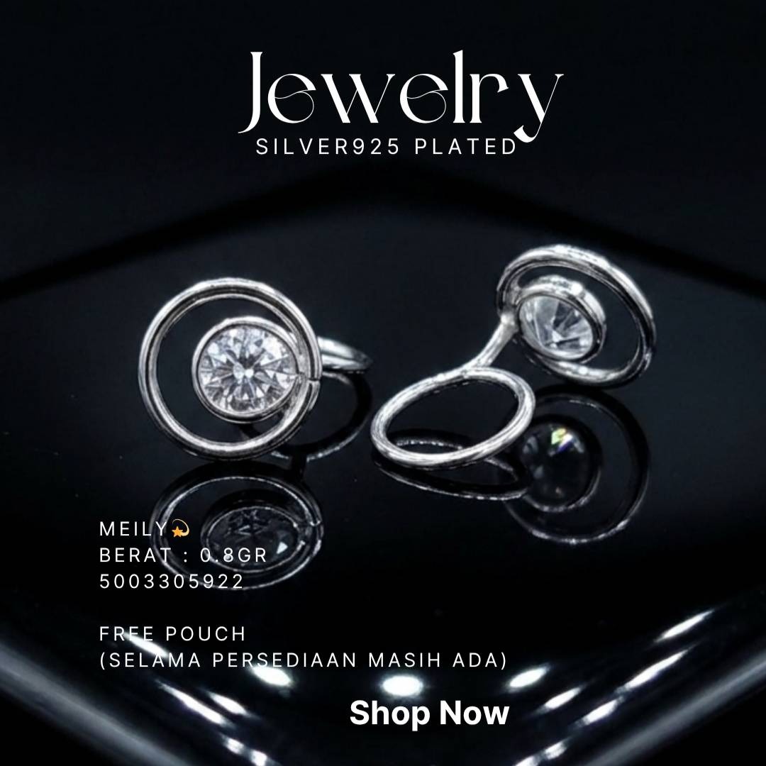 PERHIASAN PERAK - ANTING TOGE A424