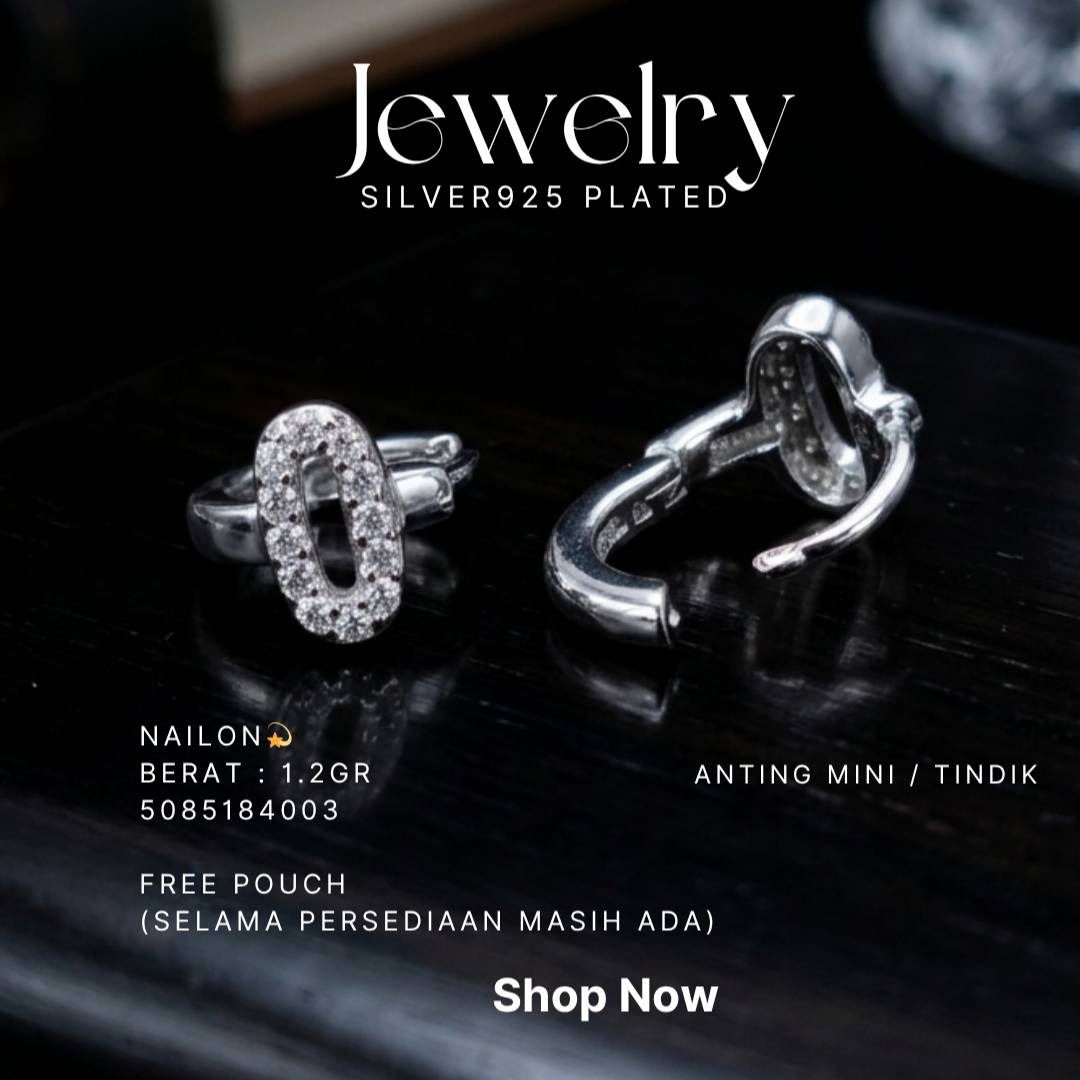 PERHIASAN PERAK - ANTING MINI A437