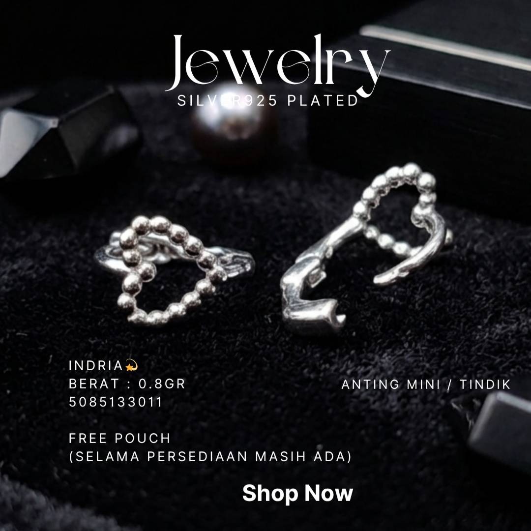 PERHIASAN PERAK - ANTING MINI A438