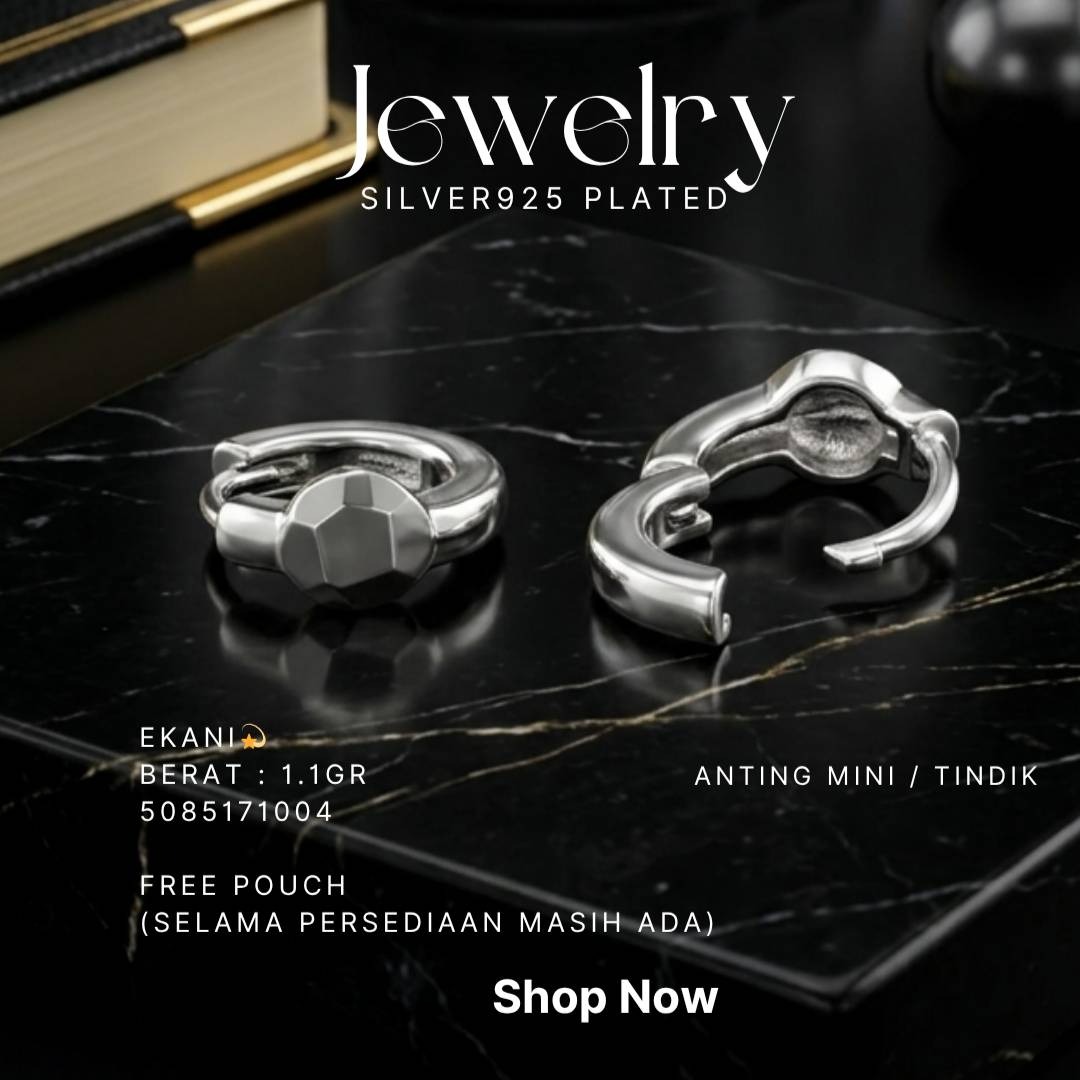 PERHIASAN PERAK - ANTING MINI A439