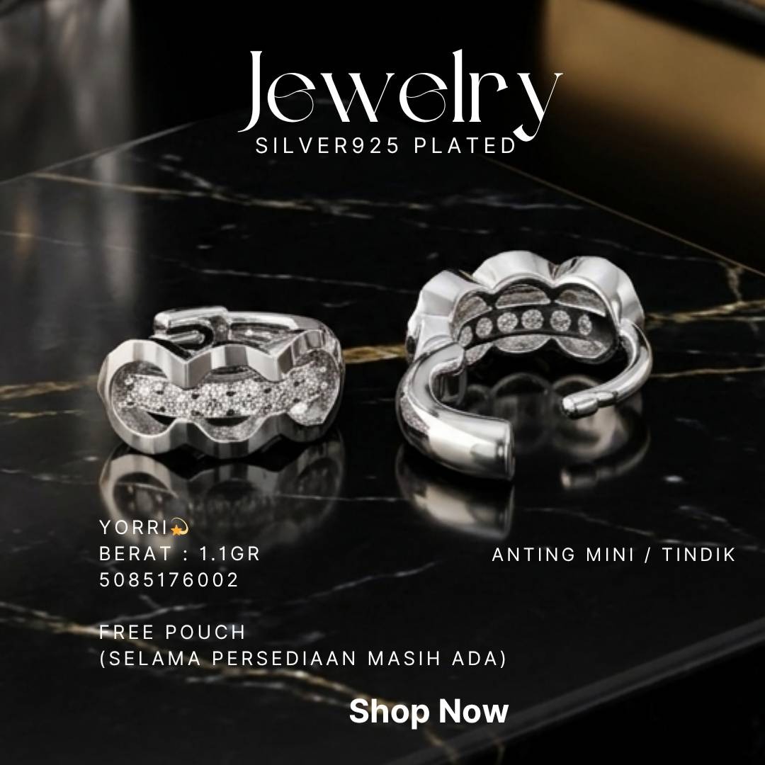 PERHIASAN PERAK - ANTING MINI A442