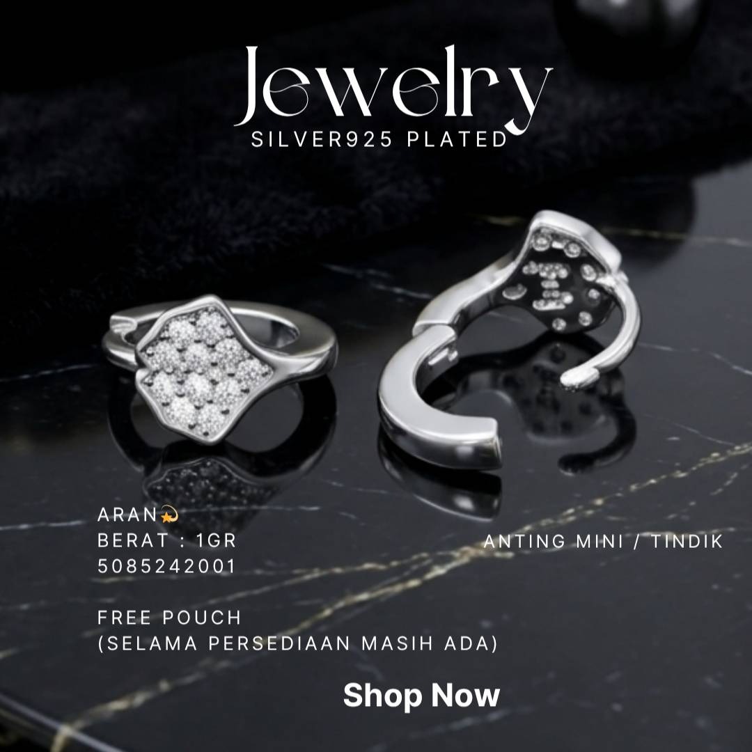 PERHIASAN PERAK - ANTING MINI A444