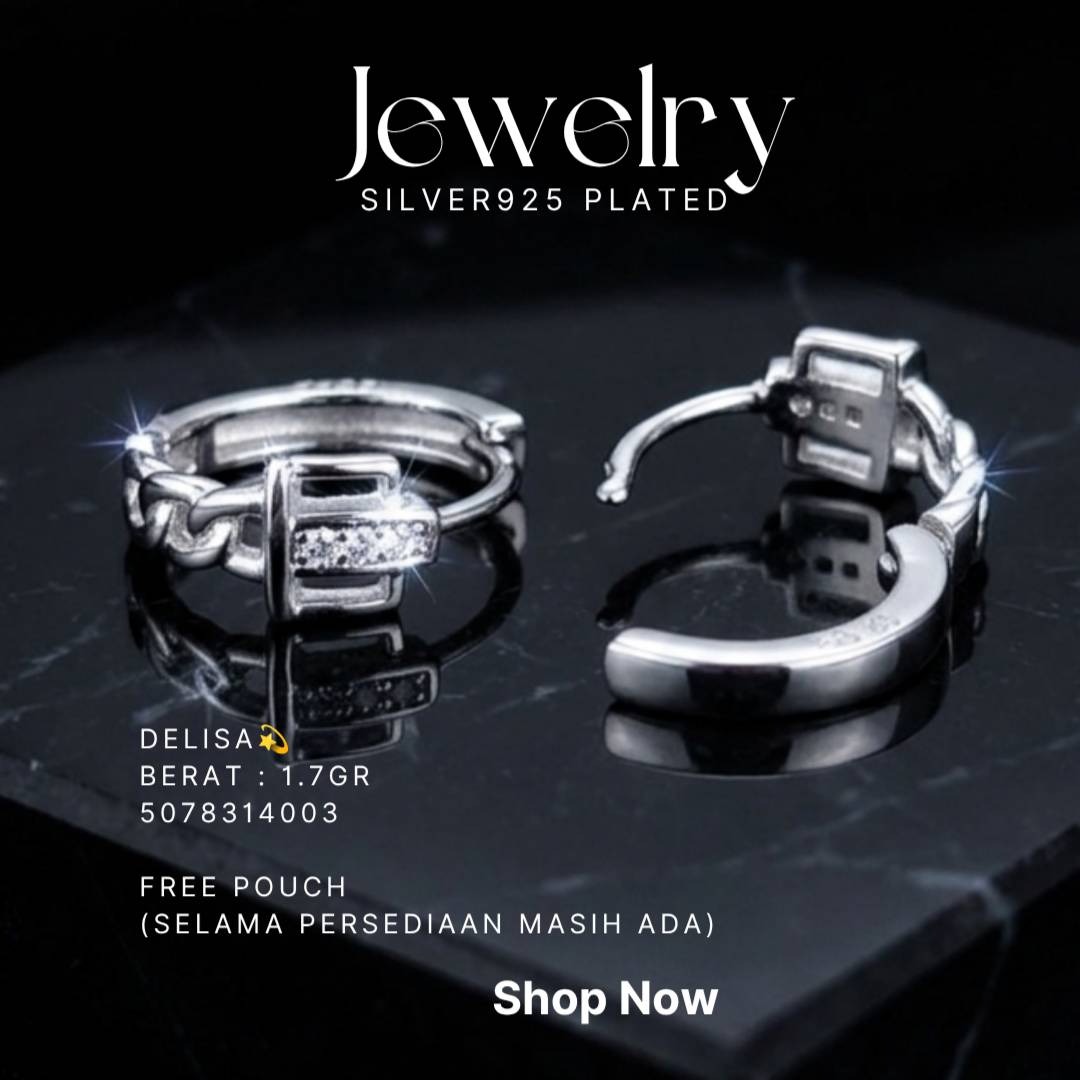 PERHIASAN PERAK - ANTING A464